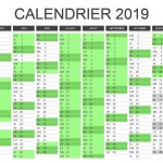 calendrier 2019 reduit